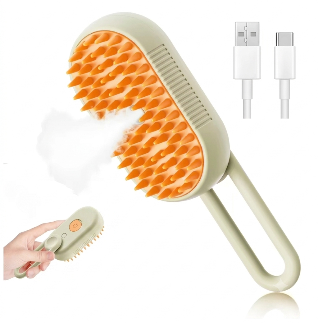 3-in-1 Steam Grooming Brush