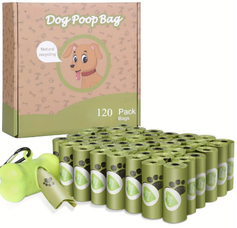Biodegradable Dog Poop Bags (8 Rolls)